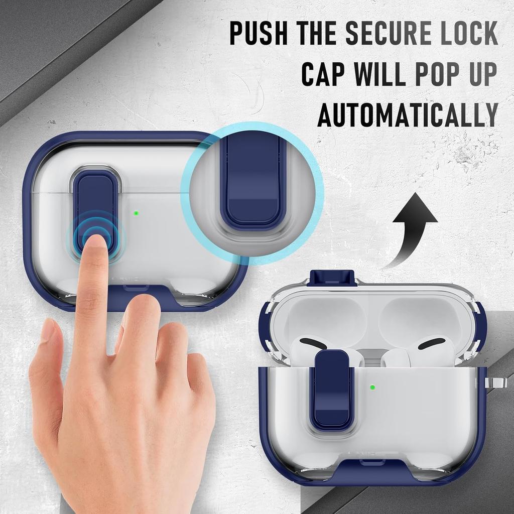 for AirPods Pro 3 Earphone Case (2026 New) with Phone Stand & Cleaner Kit Case Cover Accessories for AirPods Pro 3 with Keychain