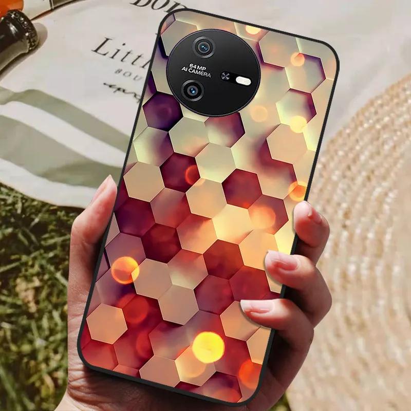 For Blackview Oscal Tiger 12 Case Cool Painted Silicone TPU Soft Cover for OSCAL TIGER 12 Cases Black Protective Phone Shell Oscal Tiger 12