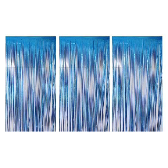 Rain Curtain 1 X 2.5m Sparkling Foil Fringe Backdrop Set