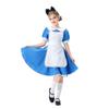 Halloween Blue Alice Children's Costume Maid's Costume Girls Pastoral Carnival Show Dress