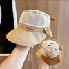 Sommer Netz Atmungsaktive Fischerhüte Niedliche Kinder Sonnenhüte Mit Breiter Krempe Strandhüte Outdoor Freizeit Panama Basin Cap Für Jungen Mädchen