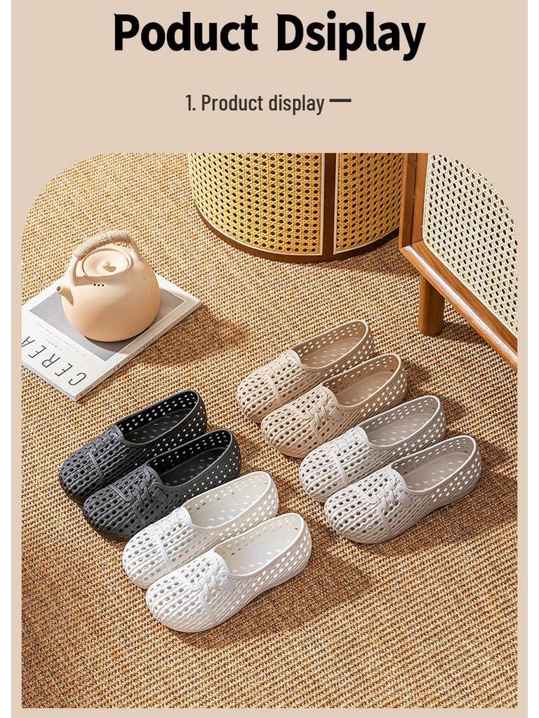 Women's Non-Slip Breathable Sandals - Comfortable Nurse, Work & Beach Shoes with Soft Soles.