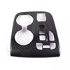 Car Center Console Gear Shift Panel Cover Trim Carbon Fiber Style ABS Fit for Hyundai Tucson - Left Hand Drive