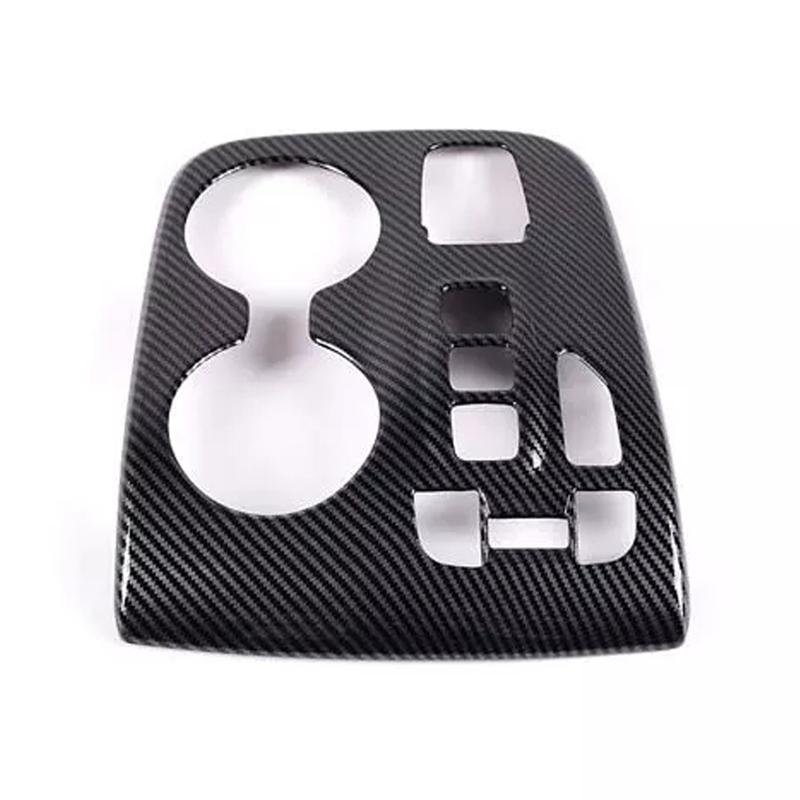 Car Center Console Gear Shift Panel Cover Trim Carbon Fiber Style ABS Fit for Hyundai Tucson - Left Hand Drive