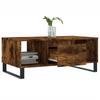 Coffee Table Smoked Oak 90 x 50 x 36.5 cm Particleboard