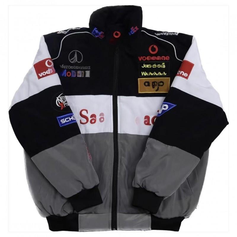 Herren Damen Retro Motorradjacke Baumwolle Gepolstert Winddicht Sportmantel Reiten Wandern Camping Outdoor