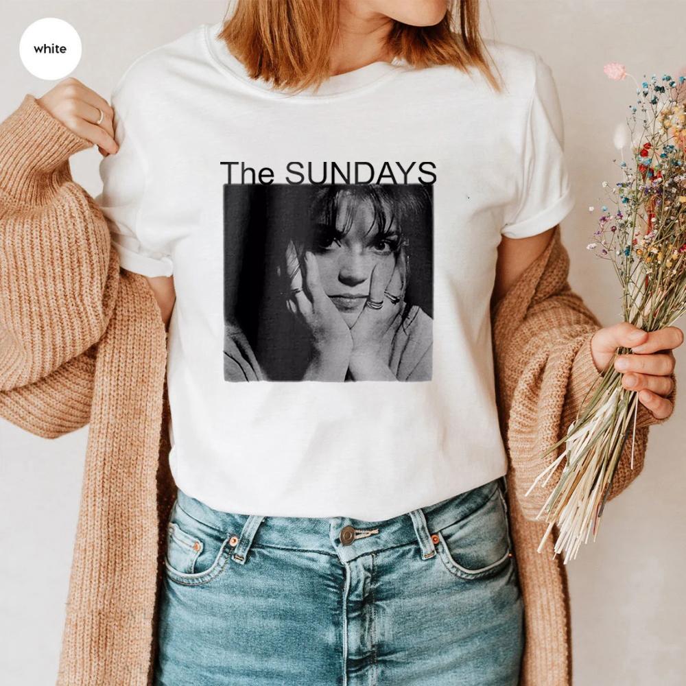 

Футболка The Sundays, унисекс, Shoegaze, инди-рок, вдохновленный 90-ми, футболки с графикой, футболка с музыкальной группой, музыкальный мерч, лучшие подарки для фанатов 2000 года XXXL белый