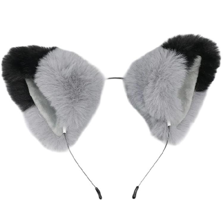 Masquerades Party Hair Hoop Animal Ear Plush Headband/Tail Girl Hair Ornaments
