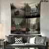 Rusty Lake Card Wall Hanging Printed Fabric Blanket Decorative Tapestries for Bedroom Living Room Home Decor