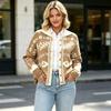 Women's Knit Cardigan with Lapel, Single-Breasted, Long Sleeve, Loose Fit, Casual Winter Coat