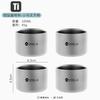 Titanium Double Wall Insulated Coffee Cup 100ml 220ml Portable Travel Camping Mug Outdoor Hiking Office Home Use