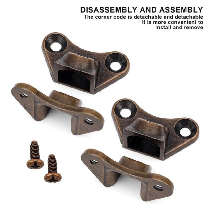 20 Peças Suporte de Canto de Borboleta Ângulos Retos para Móveis de Madeira Armário