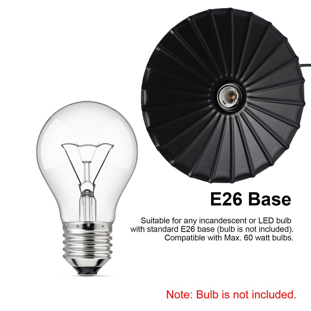 Tomshine AC110V Retro Pendant Light Fixtures E26 Base Socket Vintage Chandelier Hanging Lamp