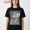 Certified Freak Lustiges Katzen-Meme Unisex T-Shirt 90er Vintage Kätzchen Grafik-T-Shirts Unisex Mode Lässiges T-Shirt Sommer Streetwear