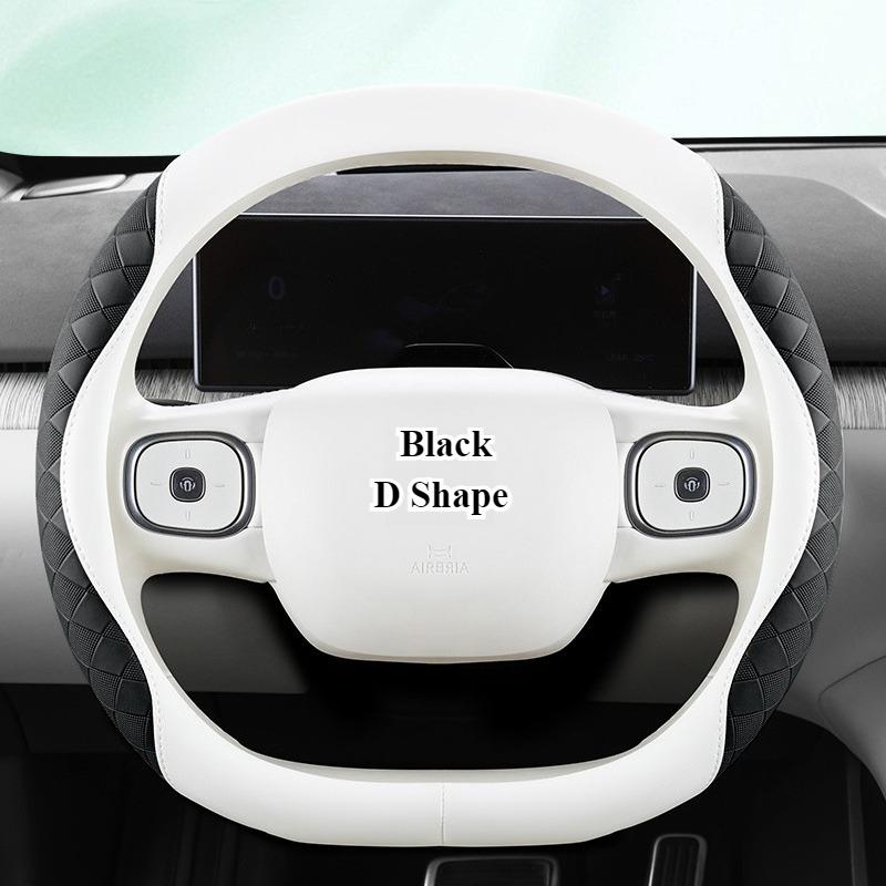 

PU Leather Stitched Car Steering Wheel Cover – 3D Diamond Pattern, Soft & Skin-Friendly, Non-Slip & Breathable Universal 15 Inch