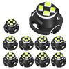 10pcs T3 T4.2 T4.7 T4 Super Bright LED Bulbs Car Neo Dashboard Instrument Cluster Lights Auto Panel Gauge Speedo Dash Lamps 12V Dome Lights 6