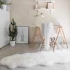 Langfloriger Kunstpelzteppich für Schlafzimmer und Wohnzimmer