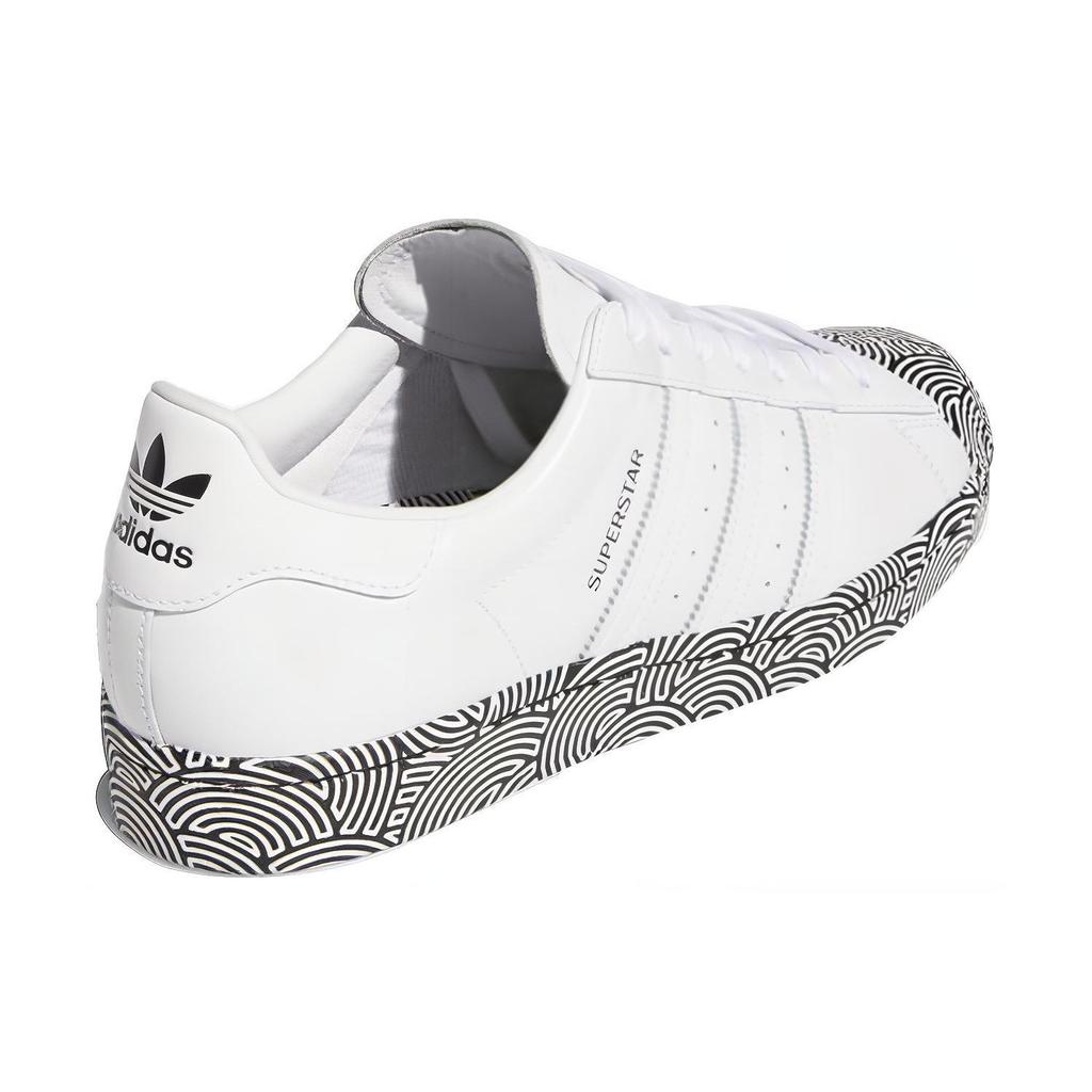 Hirocoledge x adidas Superstar Takahashi Hiroko - Białe Czarne Sneakersy Unisex Cloud-White Core-Black Signal-Pink FY1588