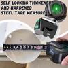 Woodworking Tape Measure with Adhesive Self-locking Tool Tape Measure Rust ABS Tool Measuring Measuring Proof Household Q2M4