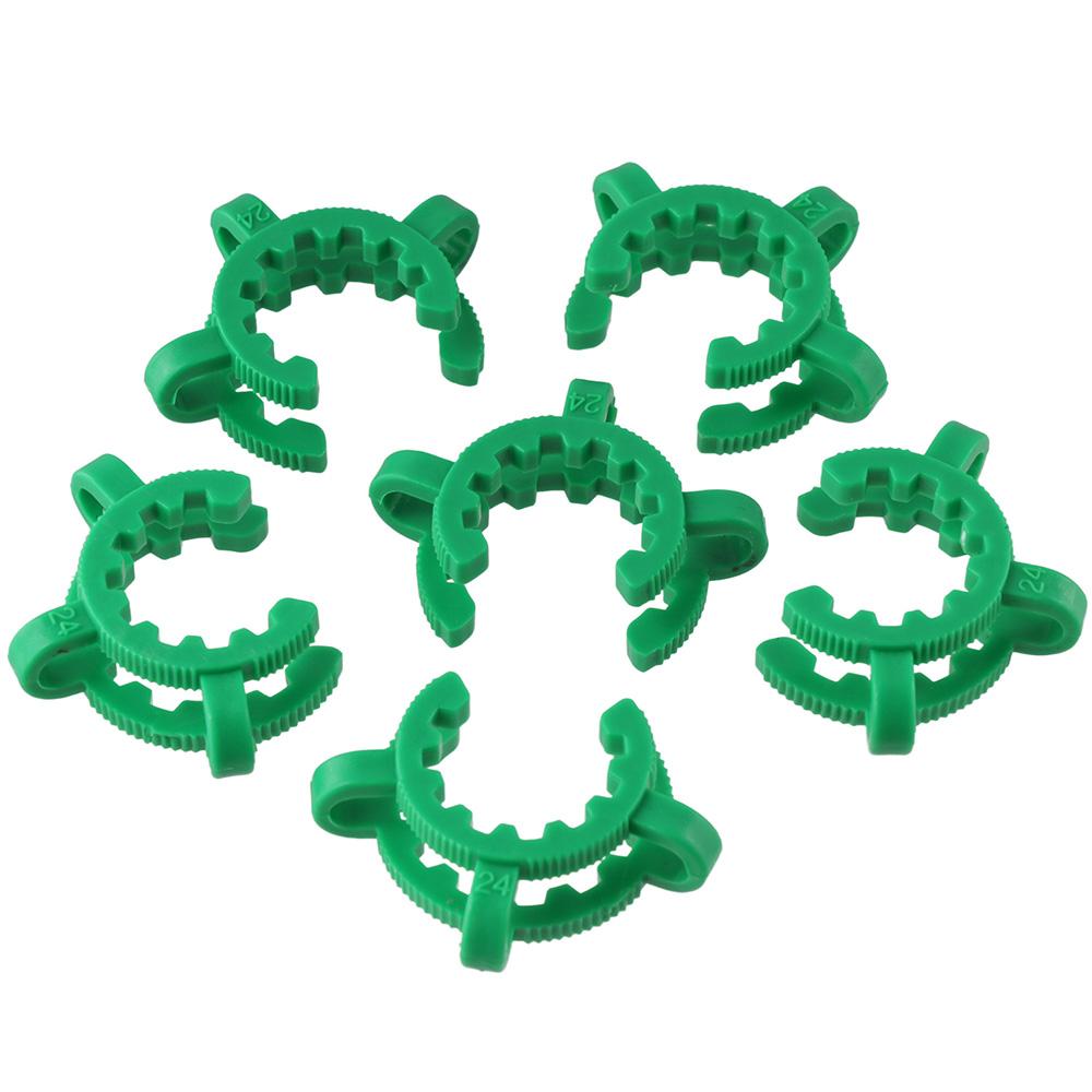 12 Pcs Standard Taper POM Keck Clamp Plastic Conical Interface Clip  Joints 24/29 and 24/40