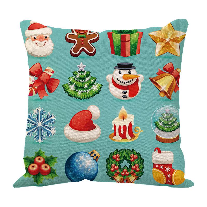New Linen Christmas Pillows Linen Cushion Pillow Cover Pillow Pillow Car Pillow Sofa Pillow Cover