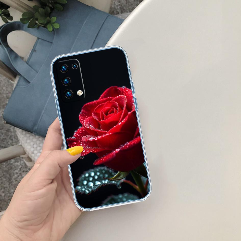 FM8 Beautiful Roses Flower Soft Shell Transparent Phone Case for Motorola Moto G7 G8 G9 G84 G85 G73 G24 G15 Z2 Play Power Plus
