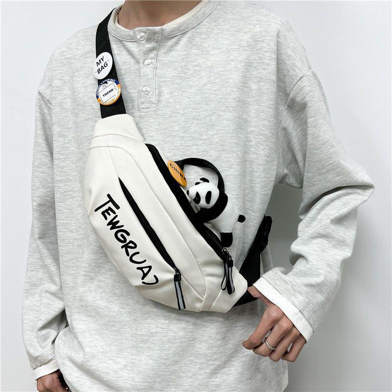 

Мужская и женская повседневная нагрудная сумка кроссбоди в японском стиле - Простая рабочая наплечная сумка для спорта и мобильного телефона. Bag Only