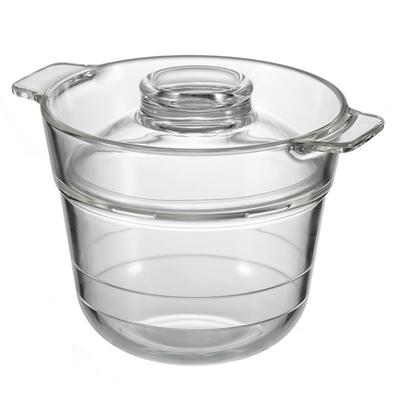 Ichizenya 0,5-1 Tasse Reisschüssel, hitzebeständiges Glas, durchsichtiges Design, einfache Mikrowellen-Zubereitung, gart in 10 Minuten, perfekt für hausgemachtes Essen