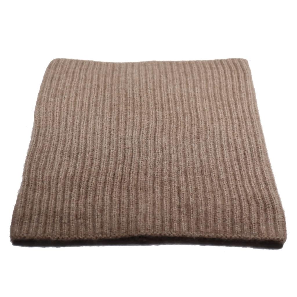 MICHIKO LONDON Mongolian 100% Cashmere Neck Warmer, Made in Mongolia, A Stylish Gift for Men and Women, Unisex (CM-104 Brown)