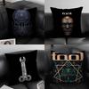T-TOOLS Rock Band Pillow Case  Plush Fabric Soft  Pillowcase Double Sided Print Cushion Cover Household Gifts