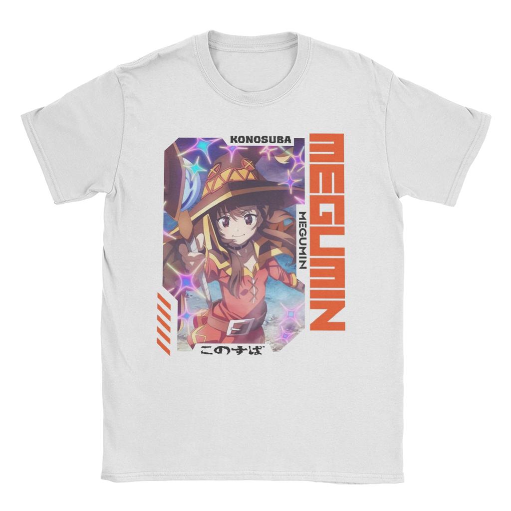 Konosuba Getting Arrested Meme Anime Video Game TShirt for Unisex WOMEN Cotton T Shirt Short Sleeve Tees Birthday Present Tops