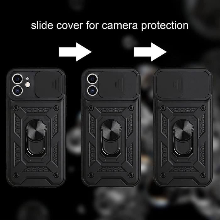Coque de protection - E.F.CONNECTION - Redmi Note 8 Pro - Rigide - Mat - Support anneau