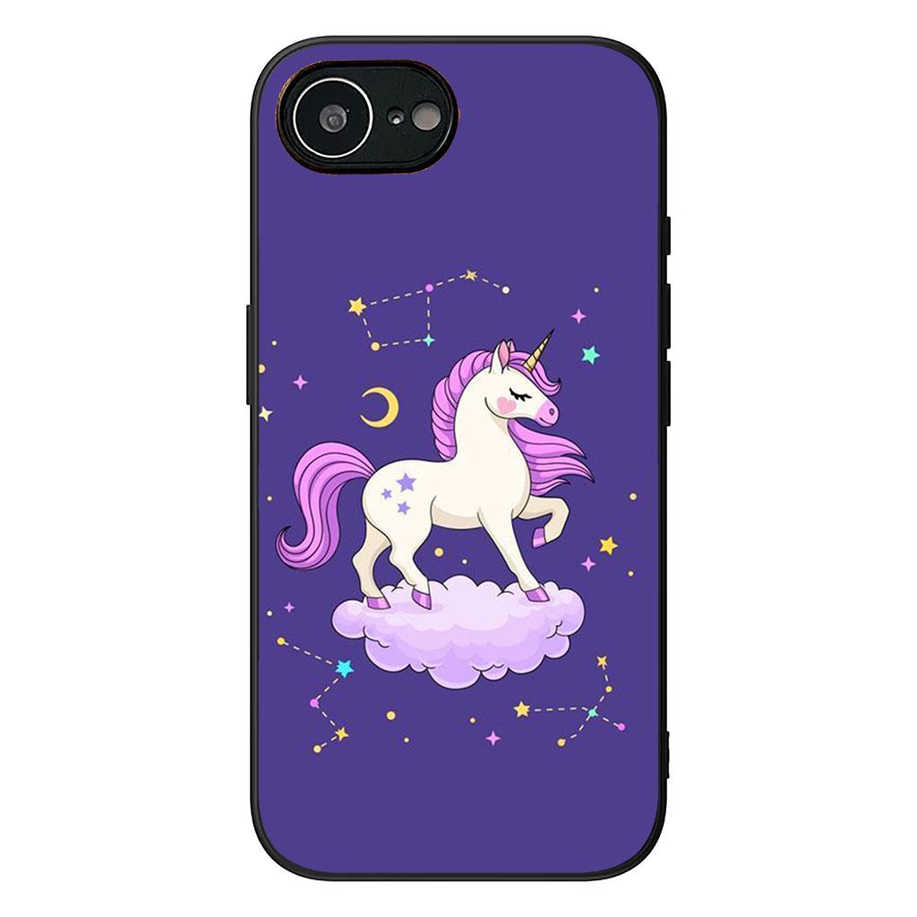 Cover for Samsung Galaxy S25 S24 S23 Fe Ultra Plus S7 Edge A05 A06 A16 A55 A15 A35 Casing Phone Case Unicorn Cartoon Horse