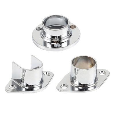 Closet Rod Sockets Wardrobe Bracket for Curtain Closet Rod Flange Socket Set