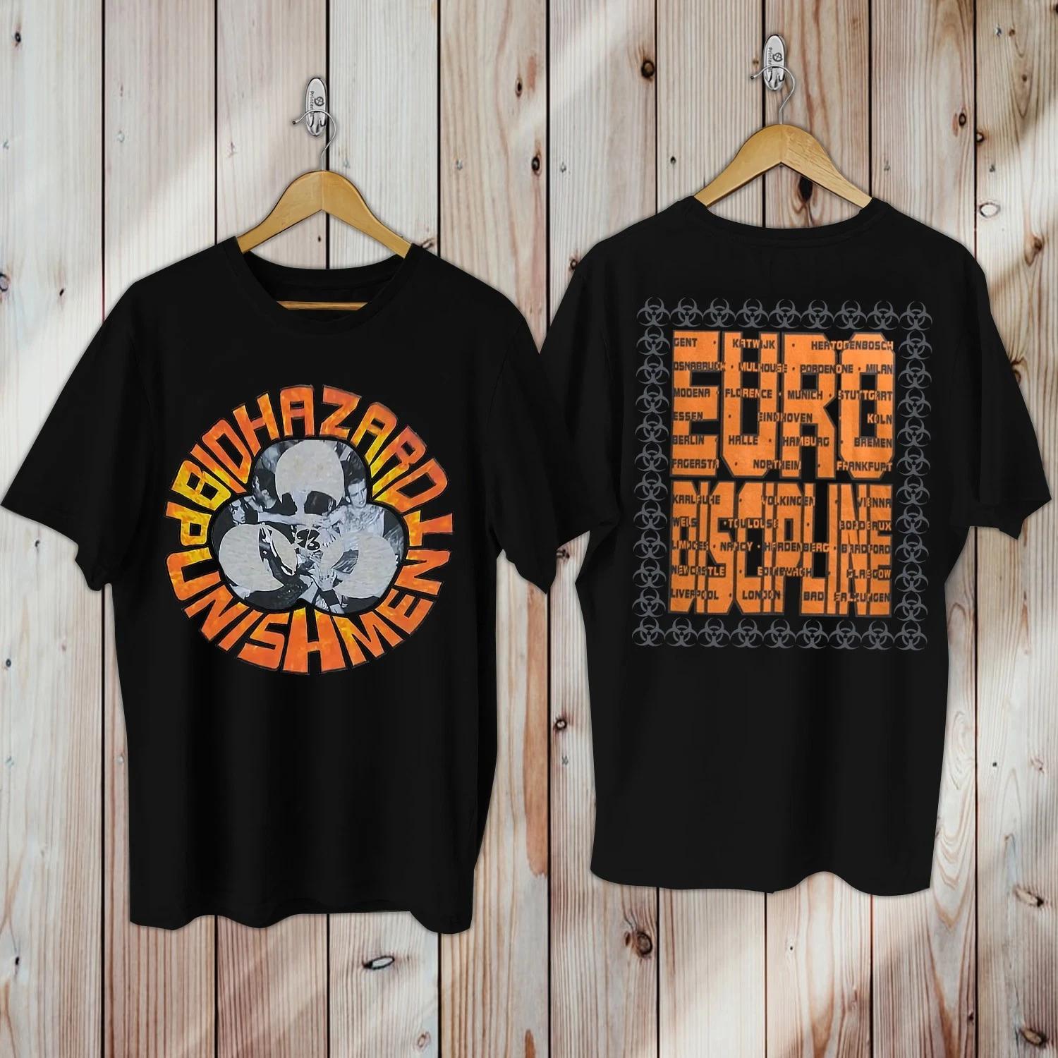 Vintage 1993 Biohazard Euro Discipline Tour T-Shirt 3XL