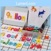 Magnetic Alphabet Word Puzzle For Kids Learning Wooden Educational Toy