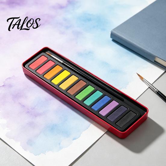 Art Supplies for Home Portable Watercolor Paint Set, Durable Solid Gouache Pigments, Washable Fine Easy Clean School Powder Supplies, Sketching