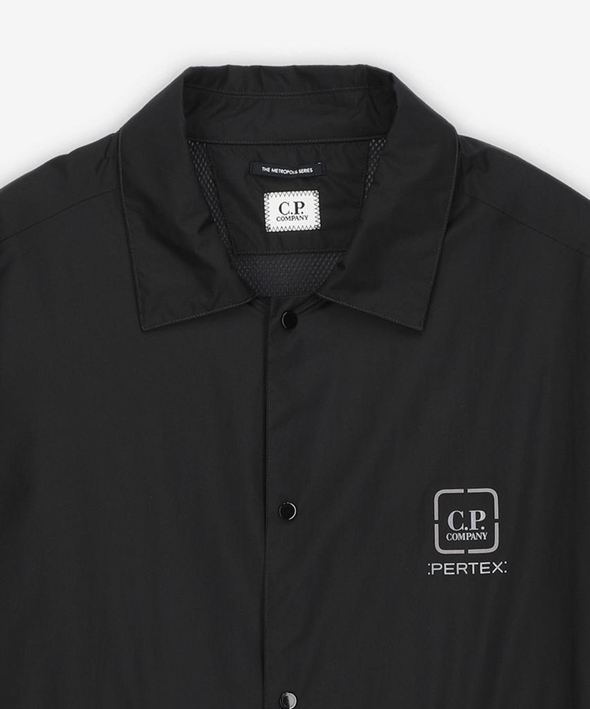 Cp Company Metropolis Pertex Overshirt Jacket - Black / 18Clos020A110033A999