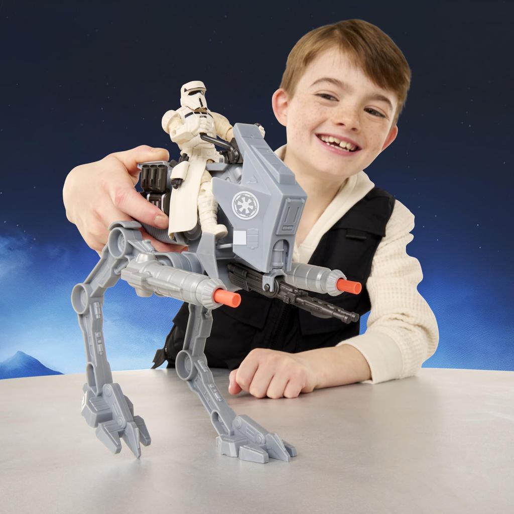 Hasbro STAR WARS The Mandalorian and Grogoo ActionVerse AT-RT & Imperial Driver, Action Figure & Vehicle, Boys and Girls Ages 4+ Toy G2840 (Authentic)