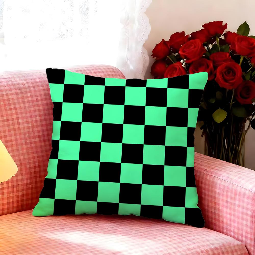 Stylish Black White Checkerboard Cushion Cover Premium Soft Pillowcase SkinFriendly MultiPurpose for Home Office Travel