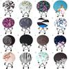 New Printed Round Chair Cover Bar Stool Cover Fashion Elastic Seat Cover Elastic Chair Slipcover Cover Home Textile