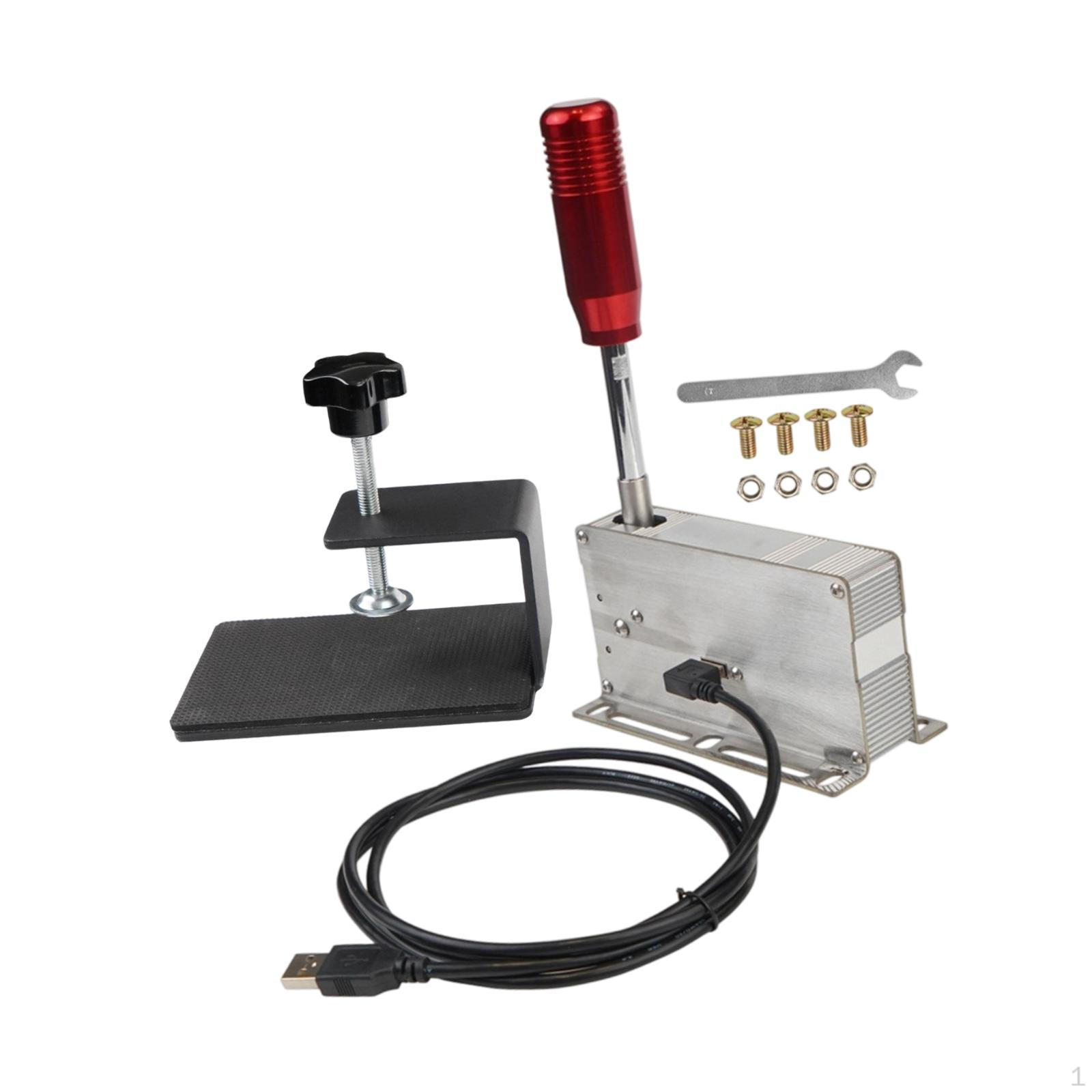 

USB Последовательный Шифтер Передач Игровые Аксессуары Удобное Металлическое Колесо Компьютерные Детали для Win10 Win7 красный