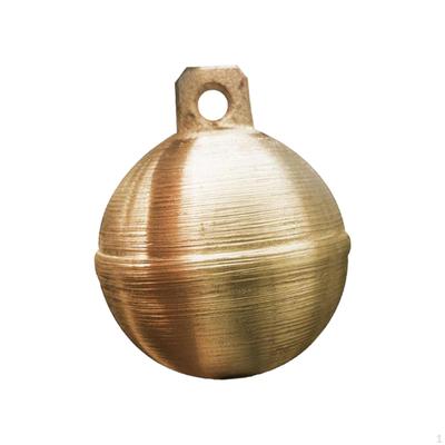 Campanello da pascolo sferico in ottone stile vintage, campane rumorose, ornamento, suono piccolo per animali da fattoria