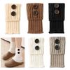 Button Detail Boot Toppers Crochet Knitted Boot Socks  Leg Warmers for Leggings/Jeans