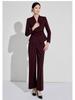 Aishangchen Women's Red Classic High-End Suit Set for Autumn/Winter Commute and Workwear