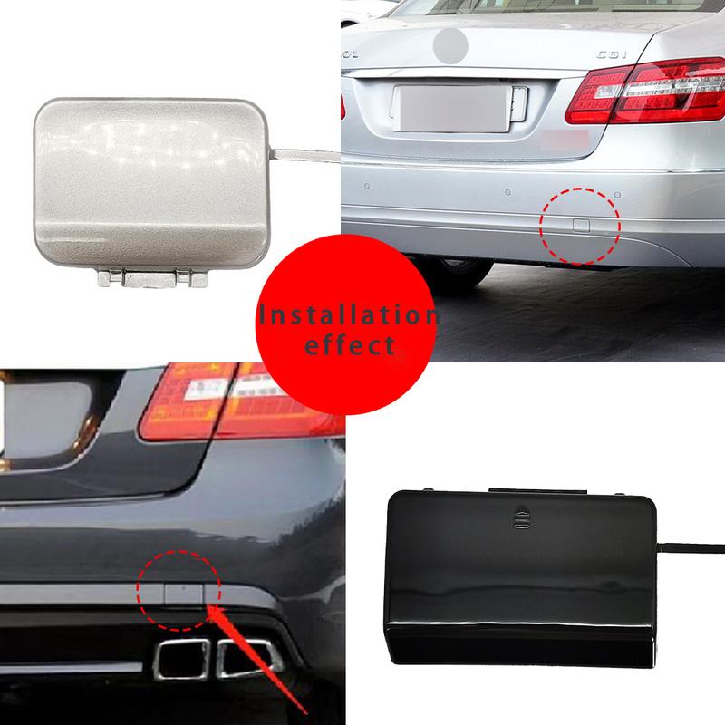 For Mercedes Benz E-Class W212 Rear Bumper Trailer Cover Rear Bumper Towing Hook Cover 2128850326 2009-2013