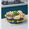 Drehbarer Multifunktionaler Hot Pot & Gemüseteller mit Abtropfkorb