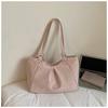Polka Dot PU Leather Tote Bag for Women Large Capacity Fashion Shoulder Bag Versatile Commuter Handbag