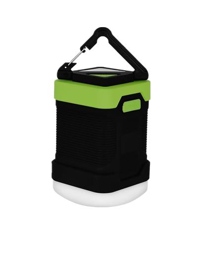 Lanterna de Camping Impermeável para Iluminação Externa e Power Bank de 10000 mAh Verde