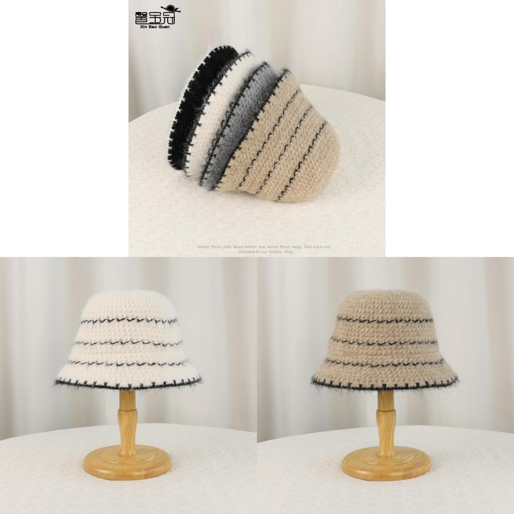 Gestrickter Fischerhut Mit Ohrenschützern Für Winter Herbst Freizeitkleidung